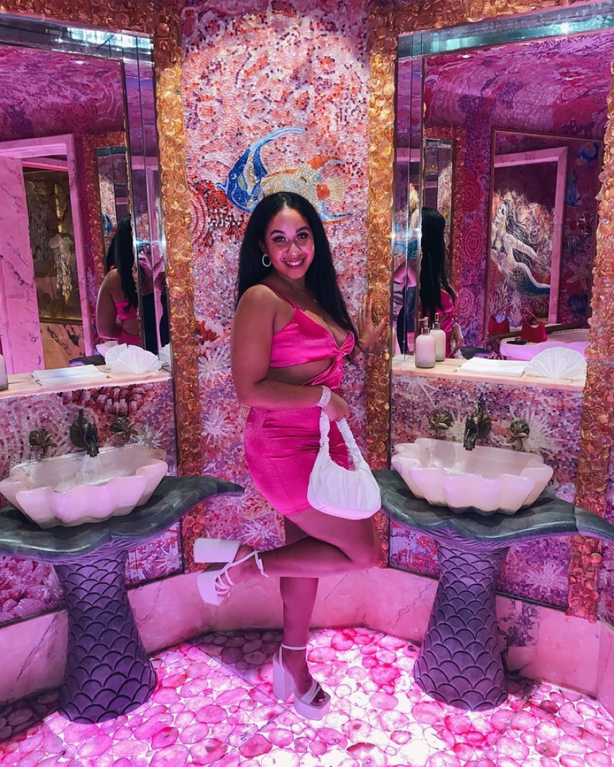 Pink Cut Out Dress - Image 4