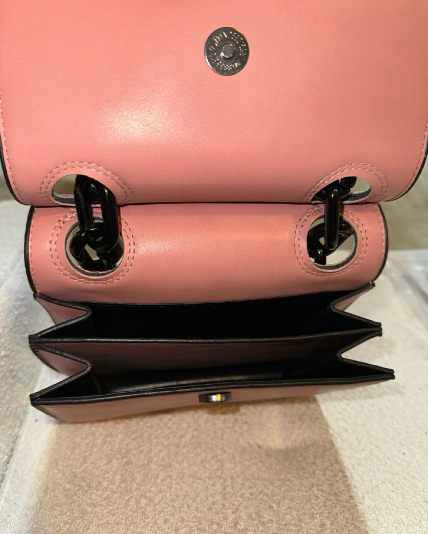 Pink/Brown Chunky Chain Bag - Image 4