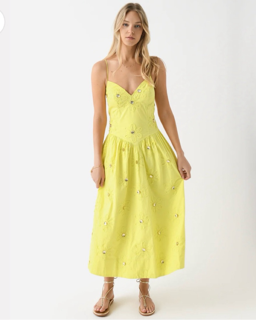 RHODE Sophie Dress by Rhode - Pickle