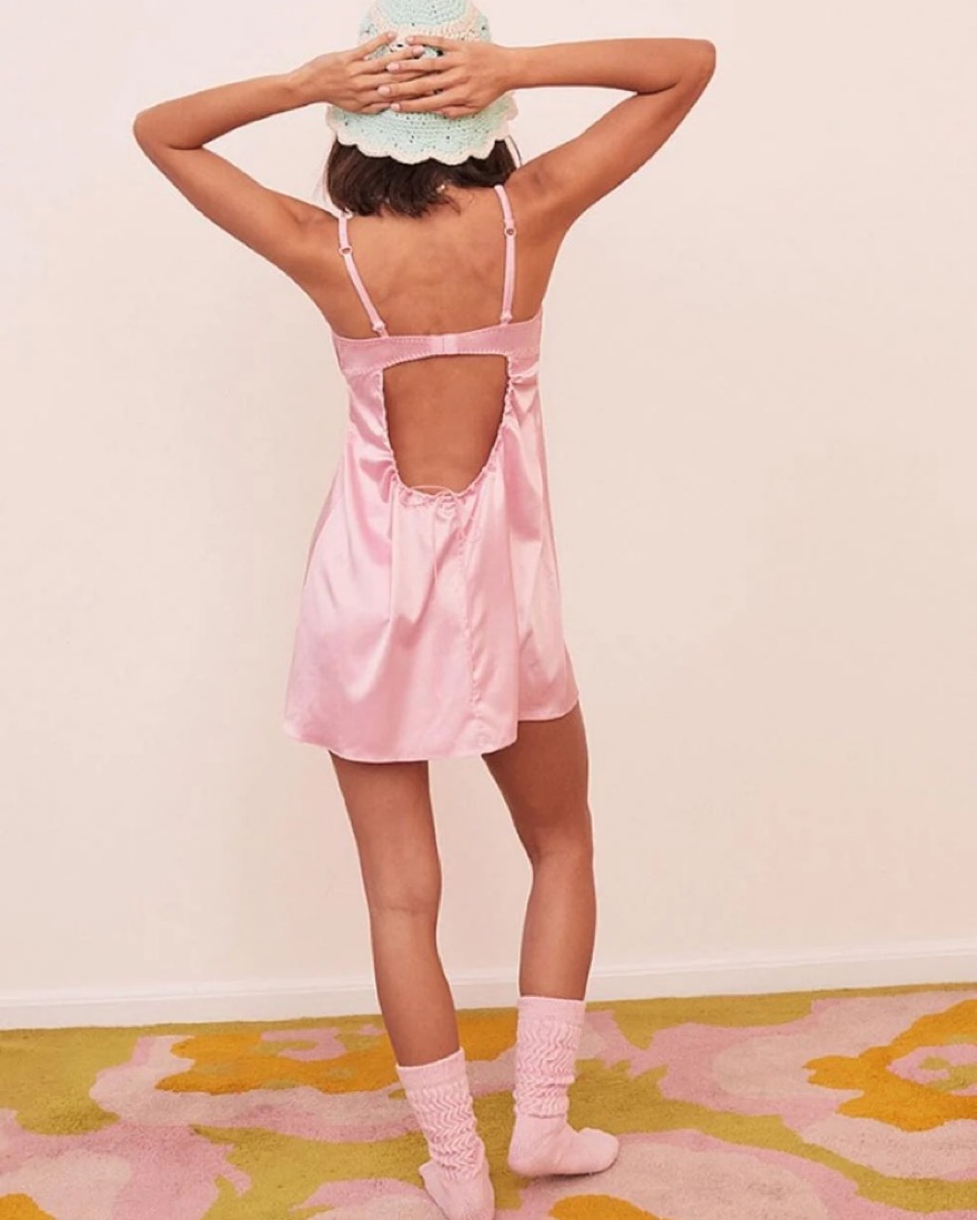 For Love And Lemons Gracie Slip Dress by For Love & Lemons - Pickle