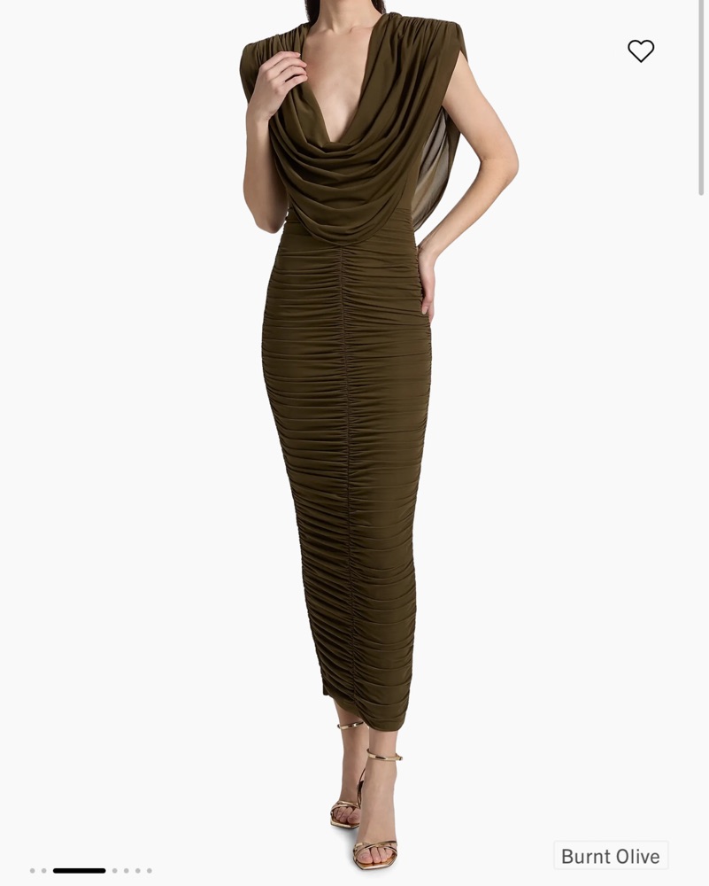 Ronny Kobo Olive Green Maxi Dress by Ronny Kobo - Pickle