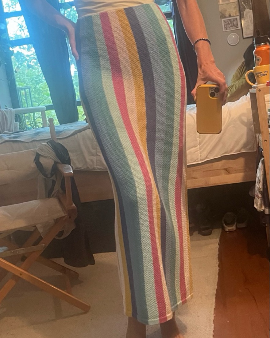 Z Supply Rainbow Striped Maxi Skirt - Image 6