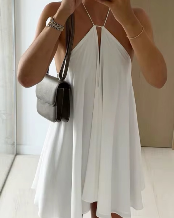 Attire The Studio Babydoll Dress White - Image 4