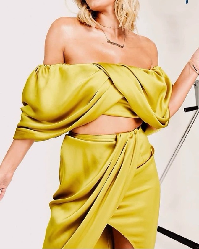 ASOS EDITION Satin Drape Matching Set - Image 5