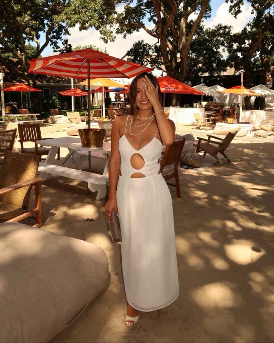 knee length dresses for ladies Dulce Strapless Split Maxi Dress main image 0