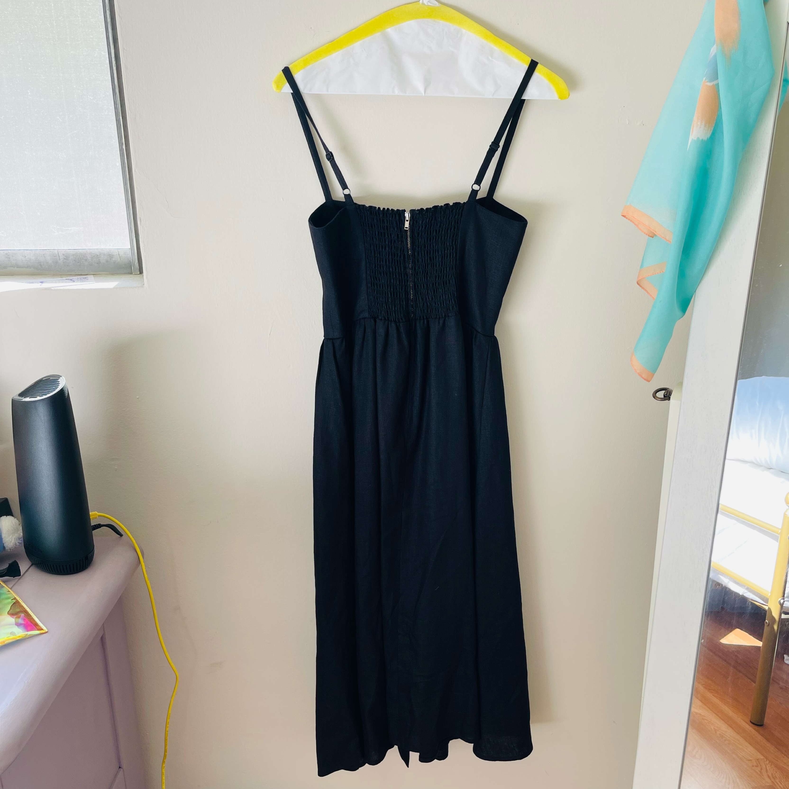 knee length dresses for ladies Black Thelma Midi Dress-Traffic People main image 1