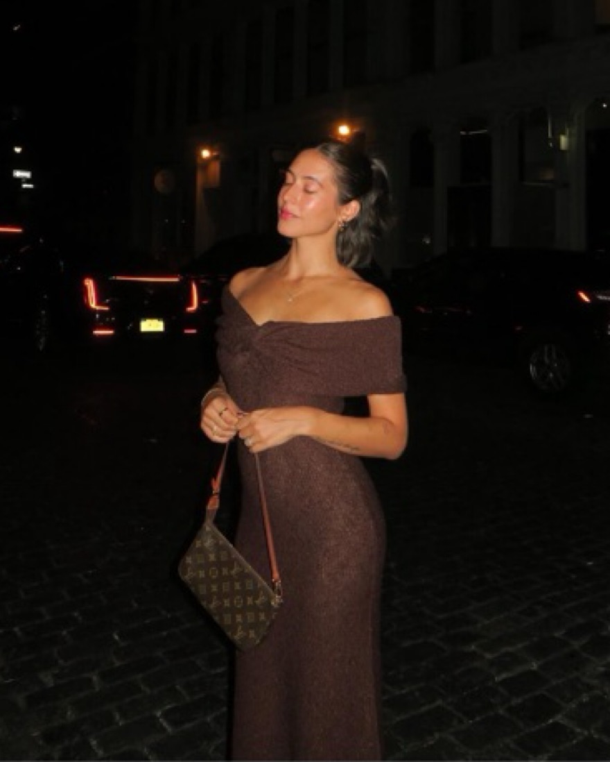 LPA Brown Off The Shoulder Dress by LPA - Pickle