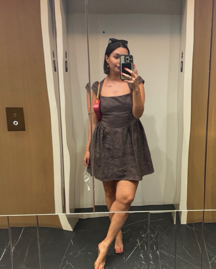 chinese dress ladies Anya Linen Halter Mini Dress - Oat Marle main image 0