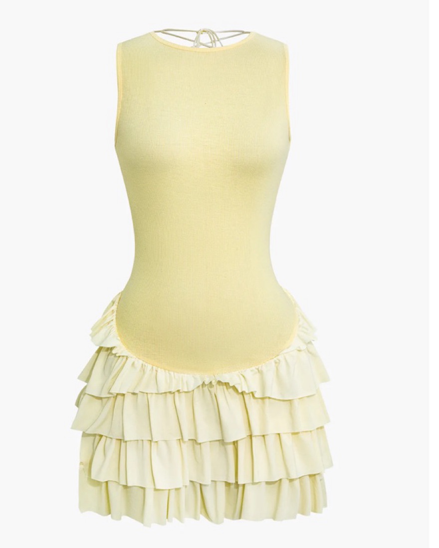 white christmas dresses Sheer Mesh Wrap Tie Ribbon Mini Dress – Micas