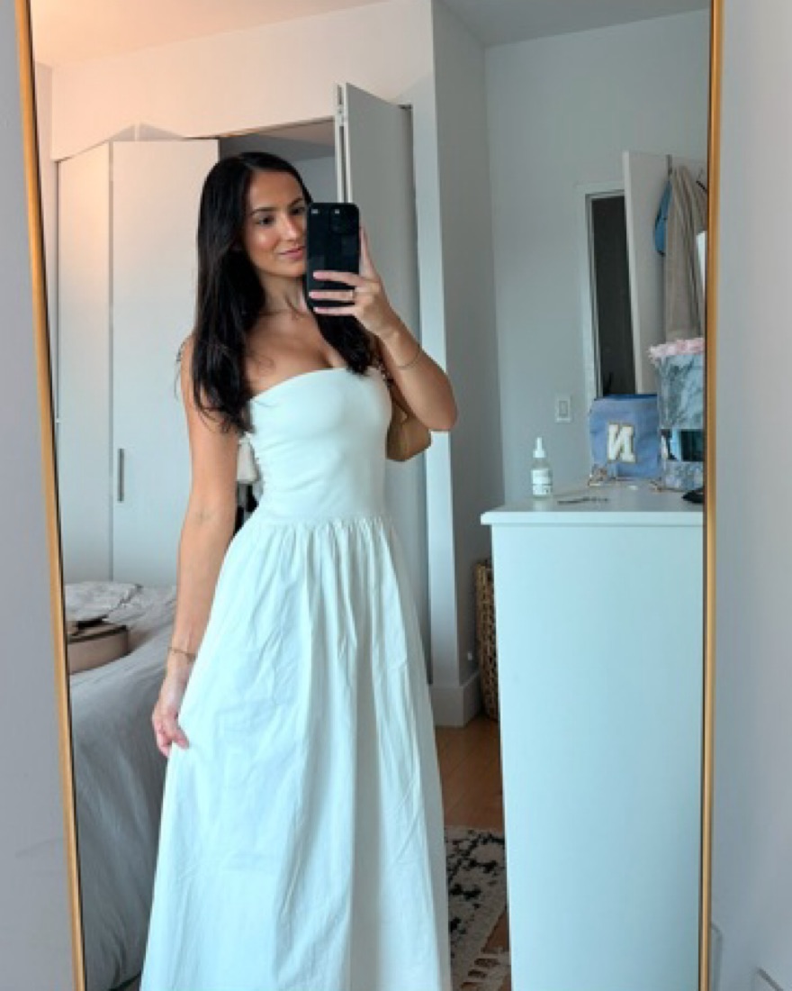 Dissh Sophie White Strapless Dress Size4 - Image 1