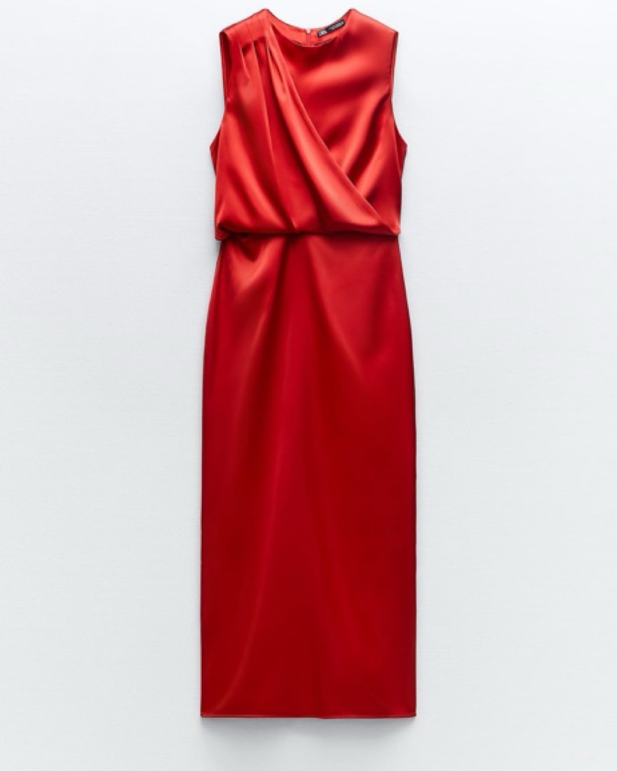 zara long formal dresses Zara Collared Long-sleeved Knit Dress