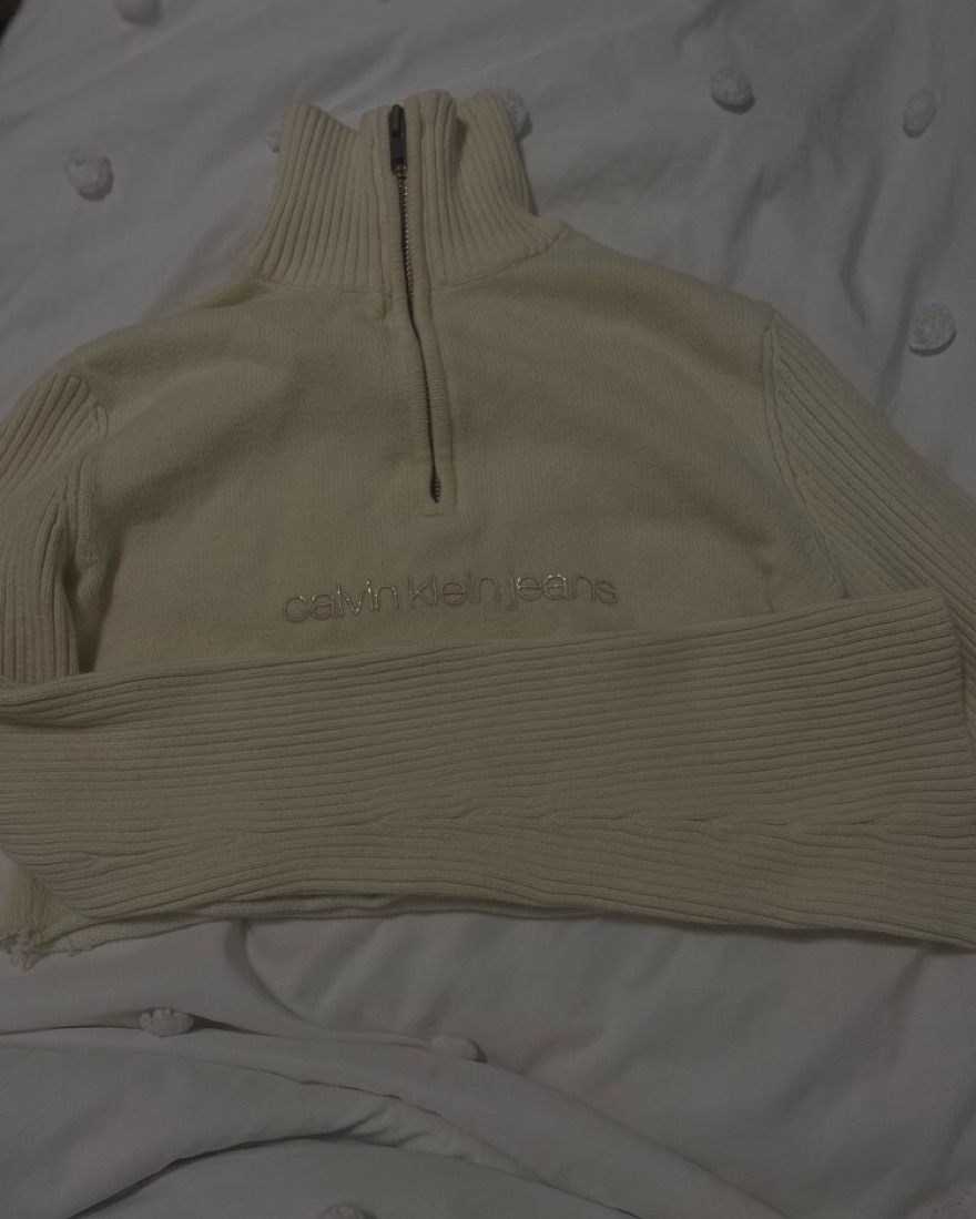 cropped quarter zip sweater  - Image 3