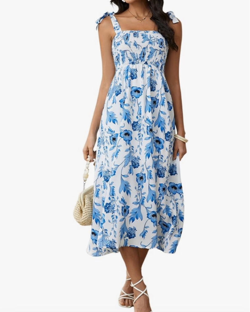 midi dress scoop neck Silk Rib Half Sleeve Midi Dress