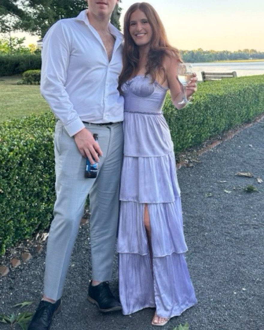 Purple Tiered Maxi Dress - Image 2