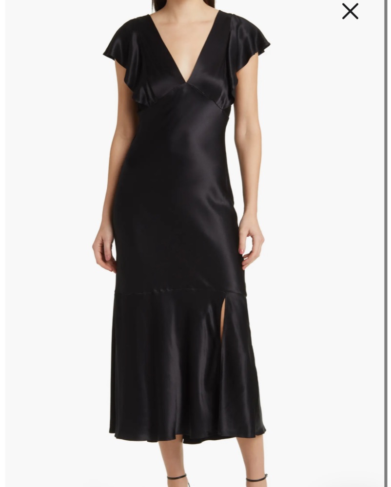 flutter sleeve midi dress formal Petal & Pup Women's Nova Flutter Sleeve Midi Dress main image 1