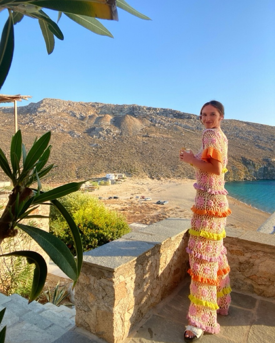 Celia B Crochet Maxi Dress by Celia B - Pickle