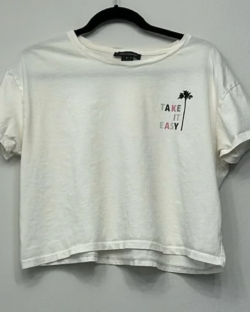 French Connection Take It Easy Crop Top - Image 3