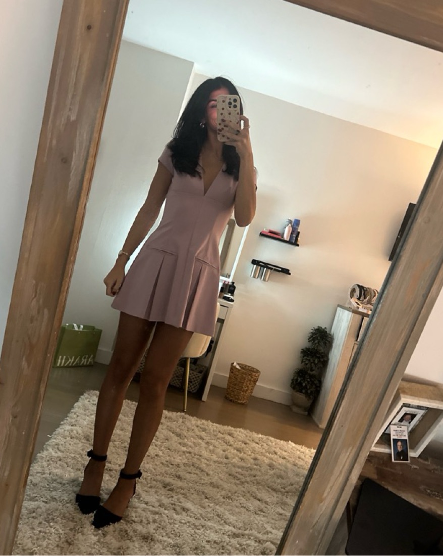 strapless open back dress Lily Chiffon Dress