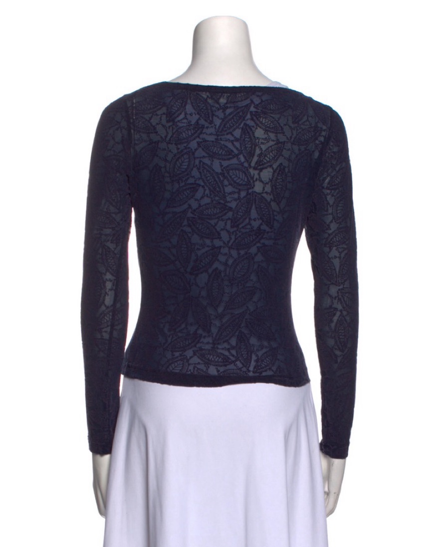 Vivienne Hu Boat Neckline Sheer Top - Image 2