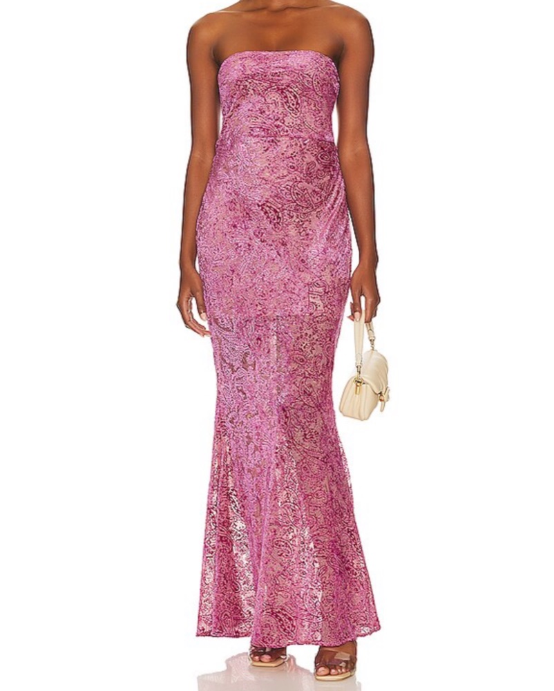 For Love & Lemons Francesca Maxi Dress by For Love & Lemons - Pickle
