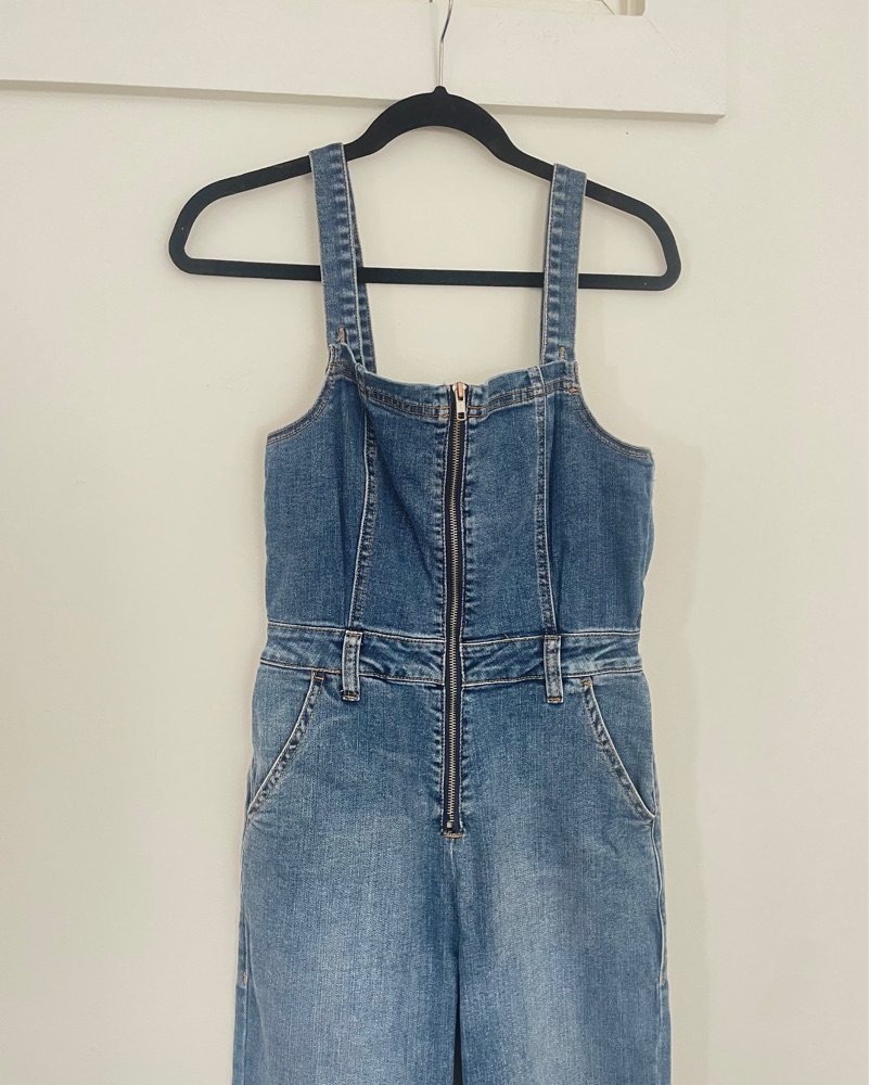 Denim Bootcut Jumpsuit Overalls by Pacsun - Pickle
