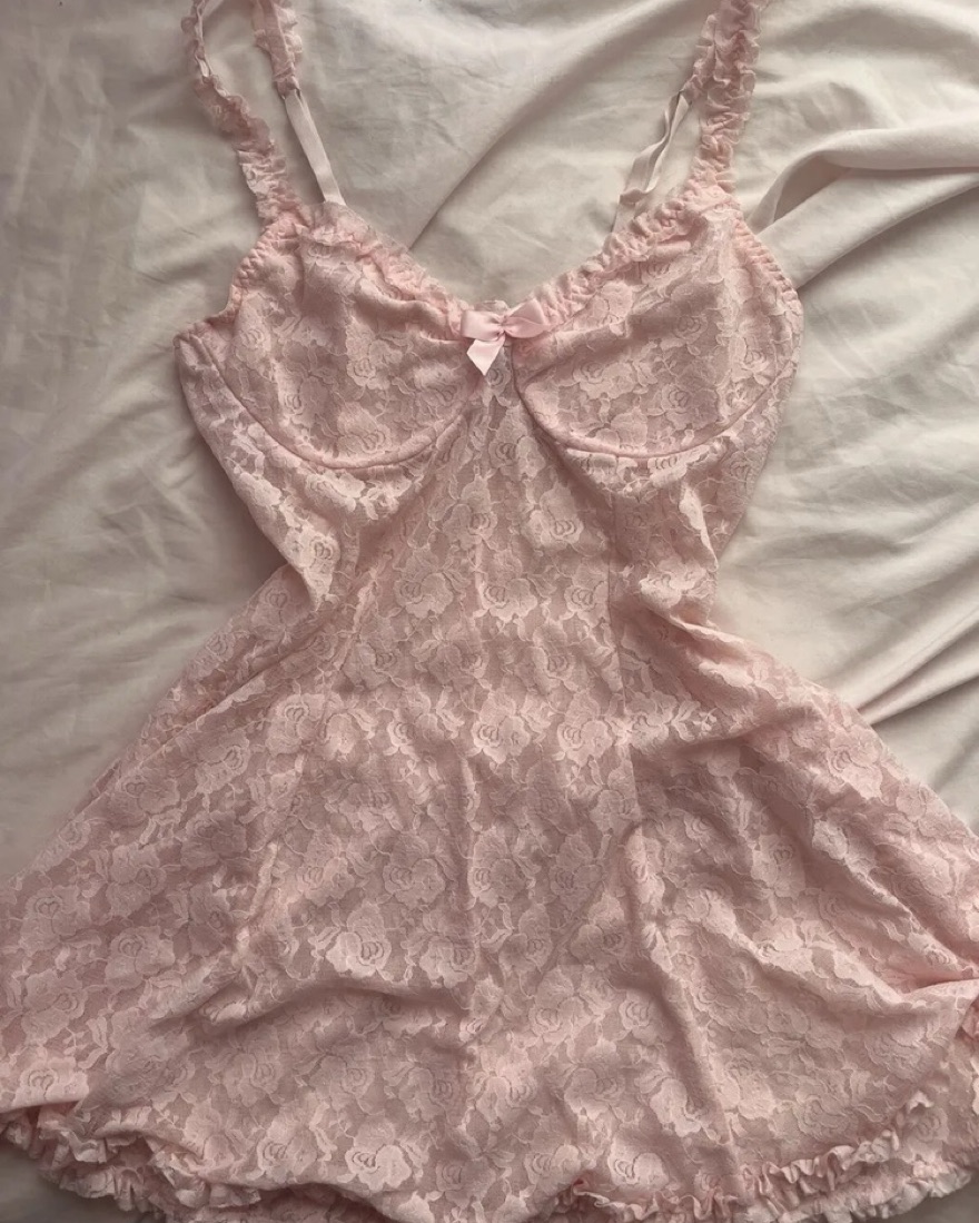 strapless open back dress Pink Madison Beer Dress Dupe