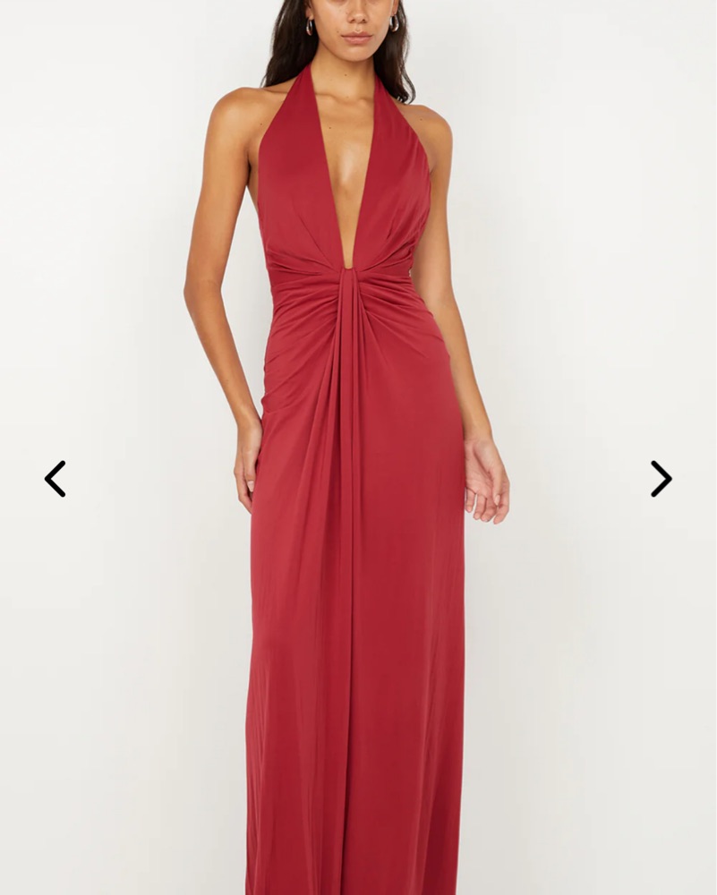 strapless open back dress Rent Misha Lilac Devon Dress
