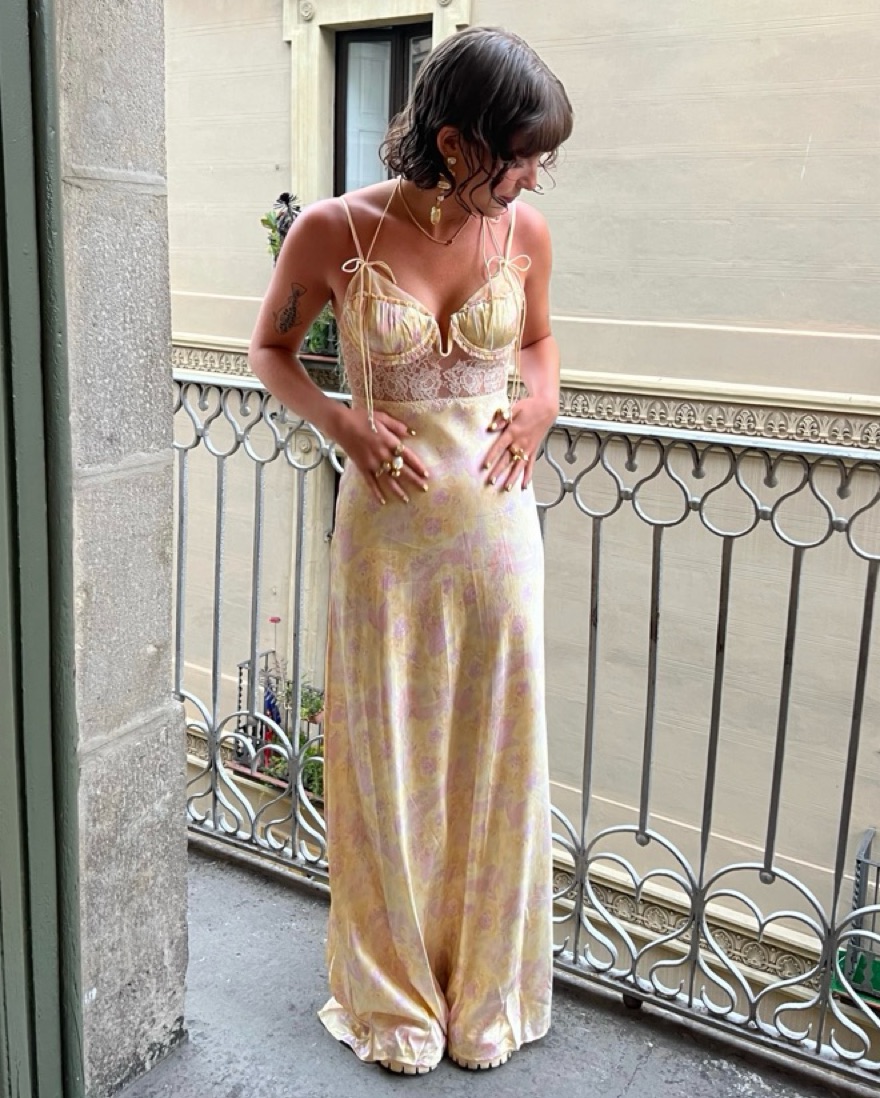 chinese dress ladies For Love & Lemons Abby Maxi Dress main image 0