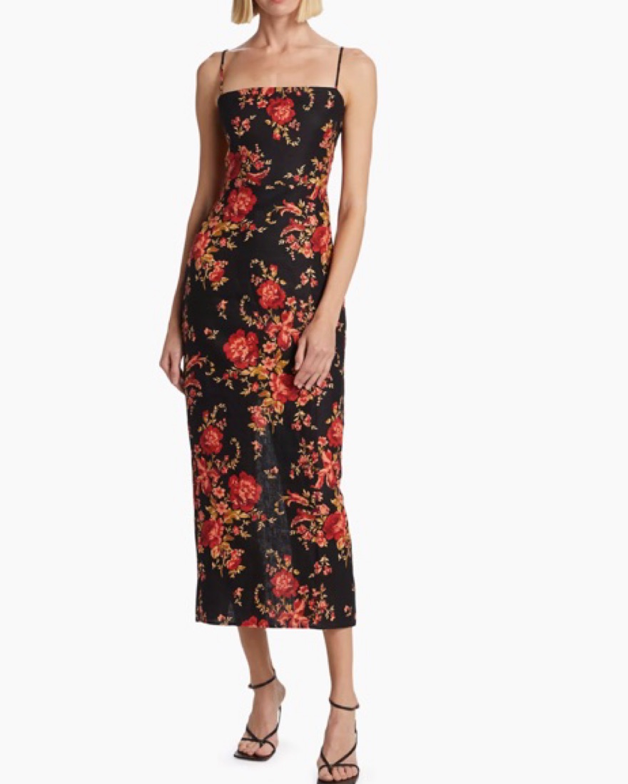 chinese dress ladies off the shoulder striped linen dress – Laverne + Frankie