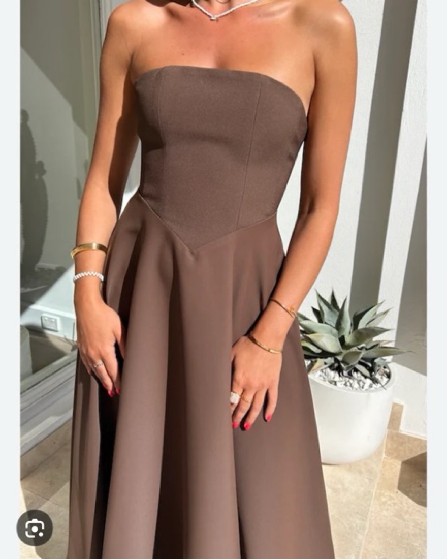 Odd Muse Brown Midi Dress by Odd Muse London - Pickle