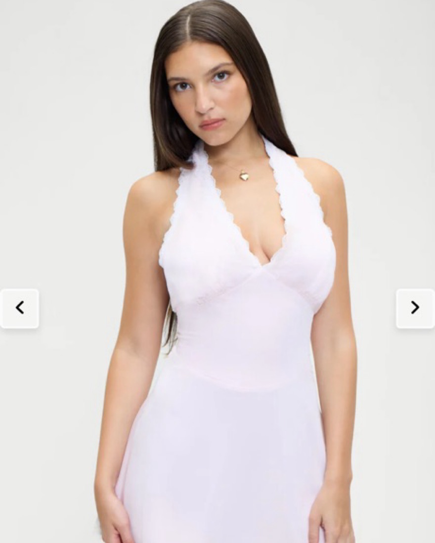 Frankies Audrey Satin Mini Dress by Frankies Bikinis - Pickle