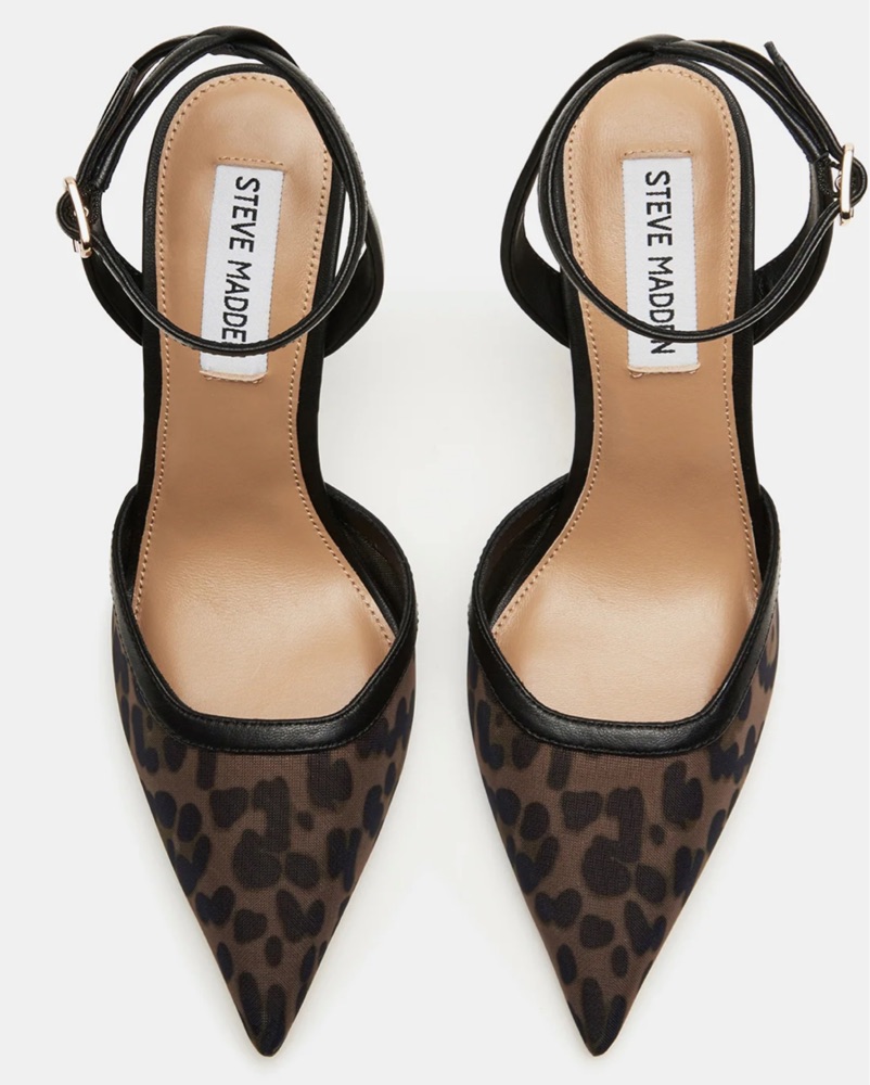 Steve Madden Alliance Leopard Mesh Heels - Image 4