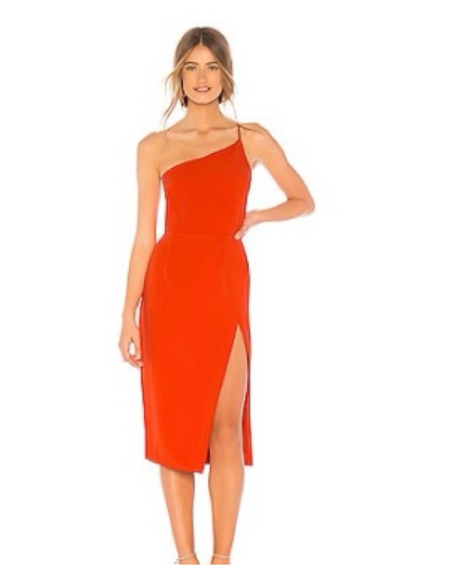 Red Midi Dress From Revolve by Lovers And Friends - Pickle