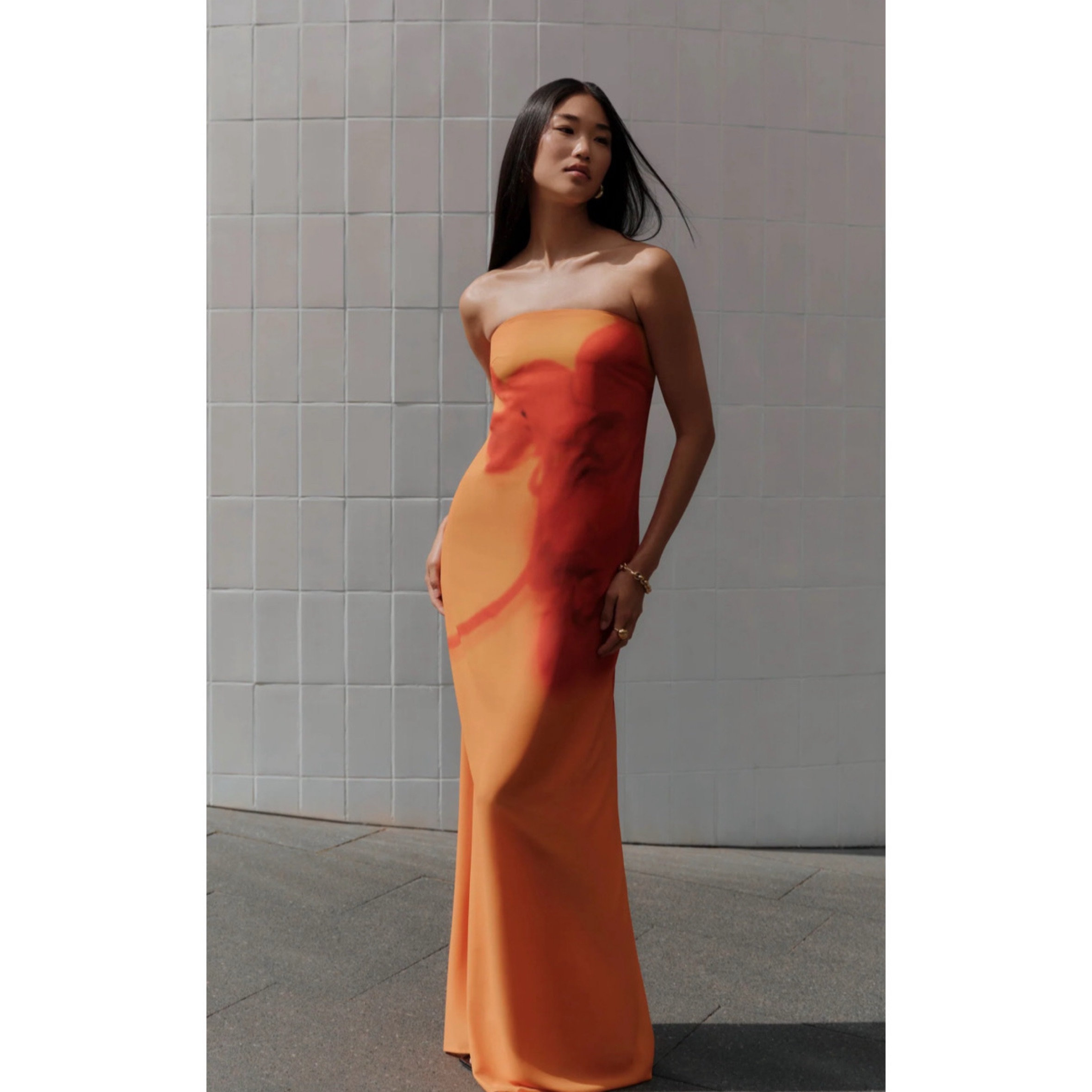 chinese dress ladies Haley Maxi Dress Yellow