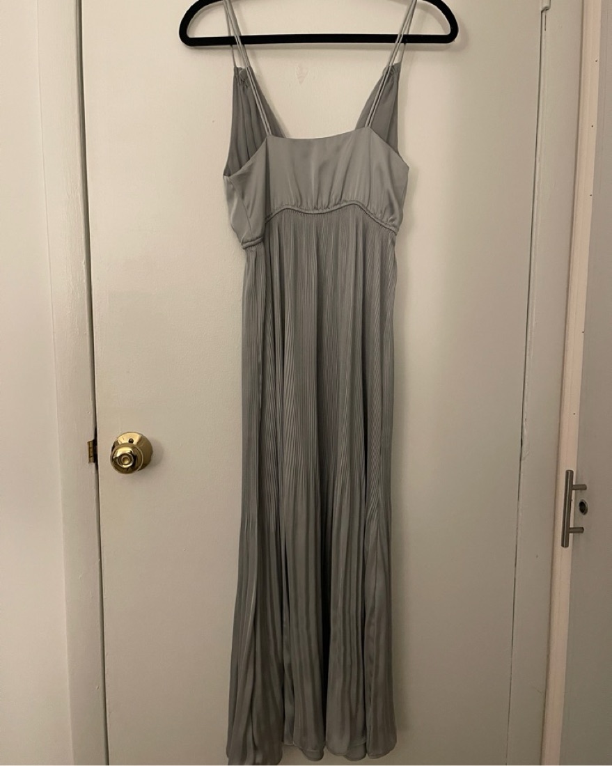 Zara Blue Pleated Maxi/Midi Dress by Zara - Pickle