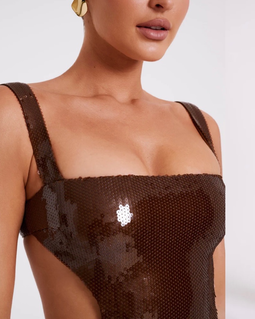 Meshki Sequin Cut Out Maxi Dress - Image 3