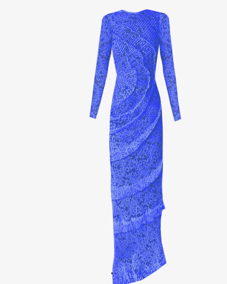 Spiralite Dress Floor Length by Georgia Hardinge - Pickle