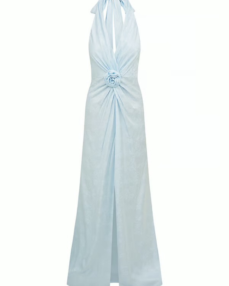 knee length dresses for ladies Fiesta Halter Maxi Dress main image 0