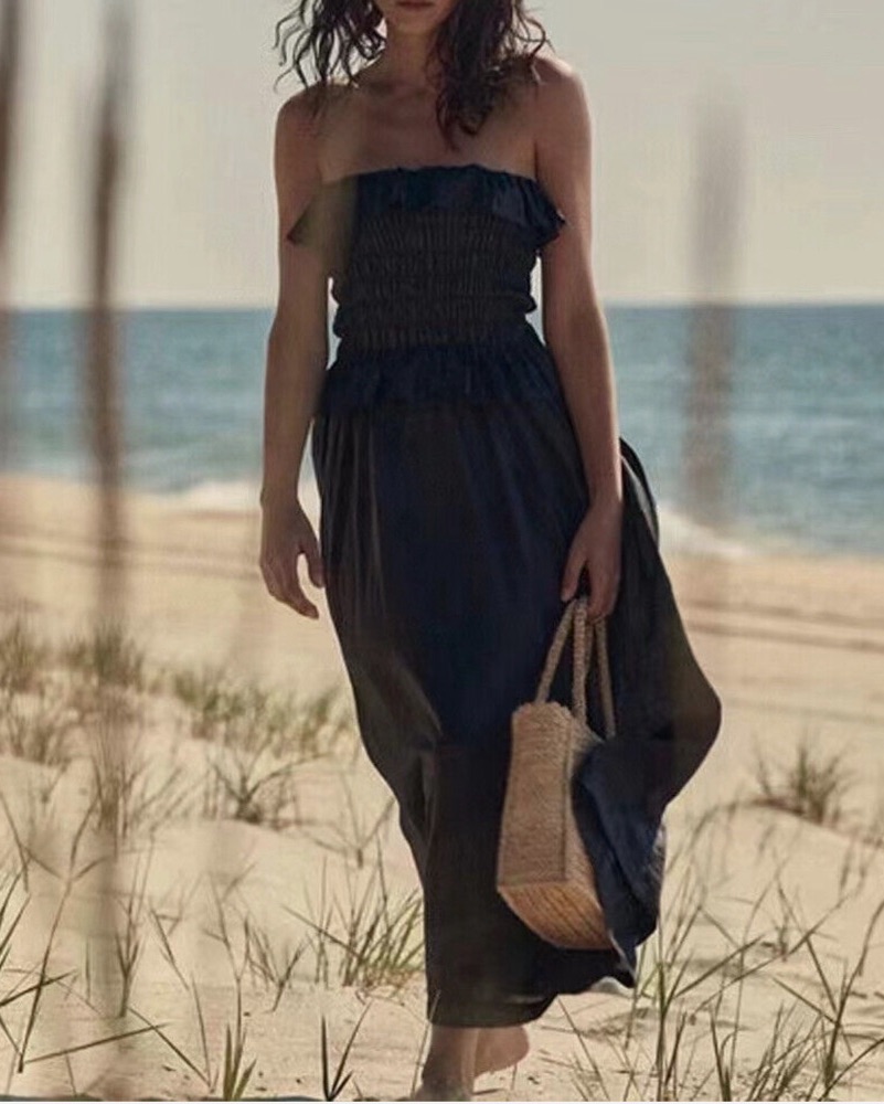 Doen Strapless Midi Dress by Doen - Pickle