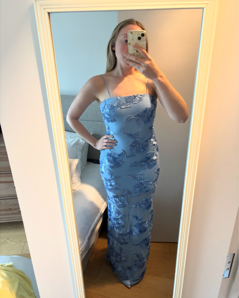 ROTATE Alberty floral-appliqu mesh gown by ROTATE Birger Christensen -  Pickle