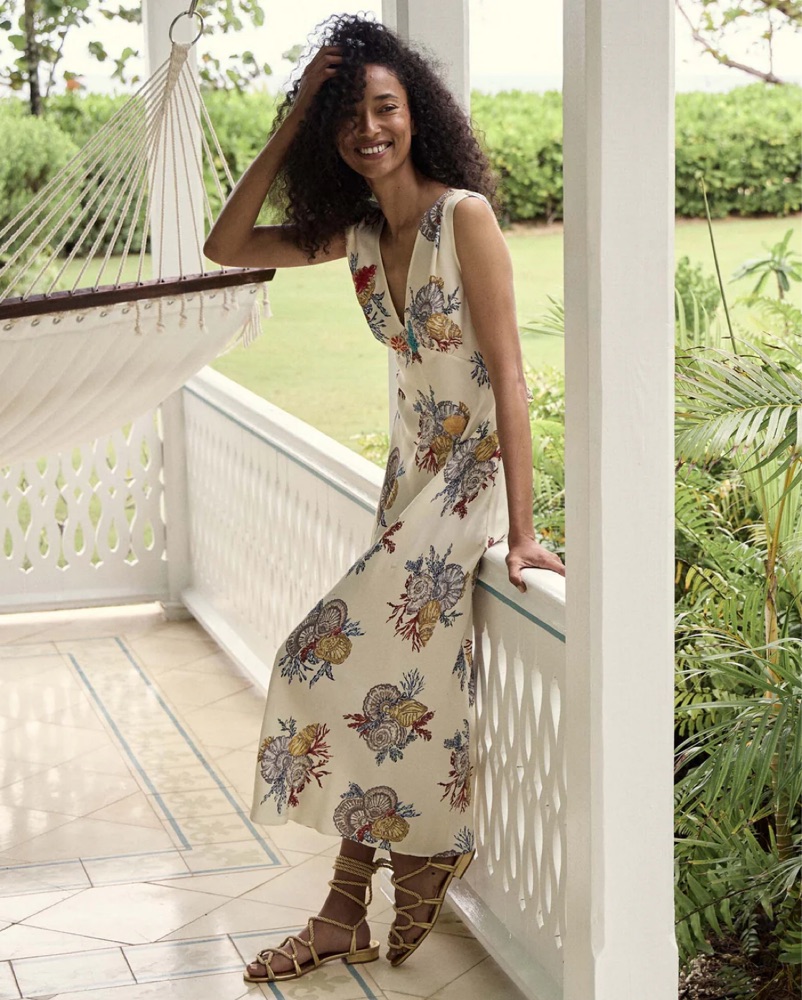 doen beaded dress Etna Anniversary Dress - Pearl