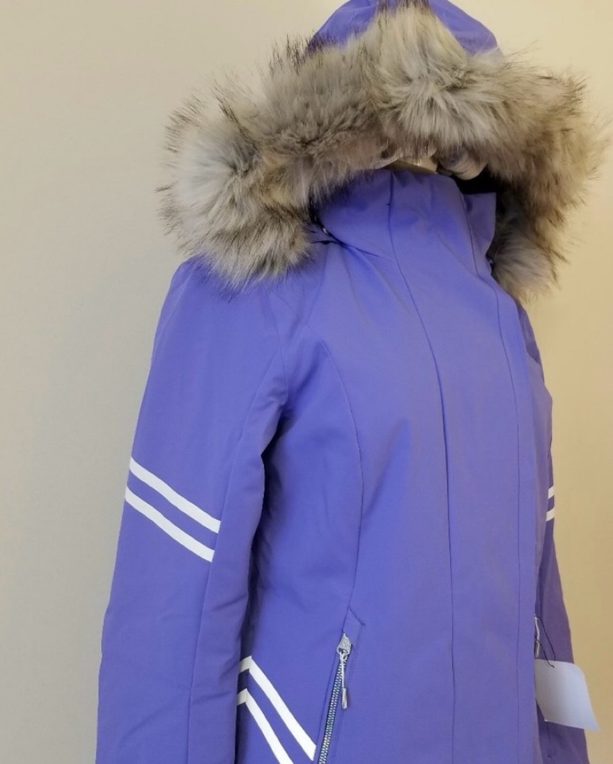 Obermeyer Purple Ski with Faux Fur Trim - Image 3