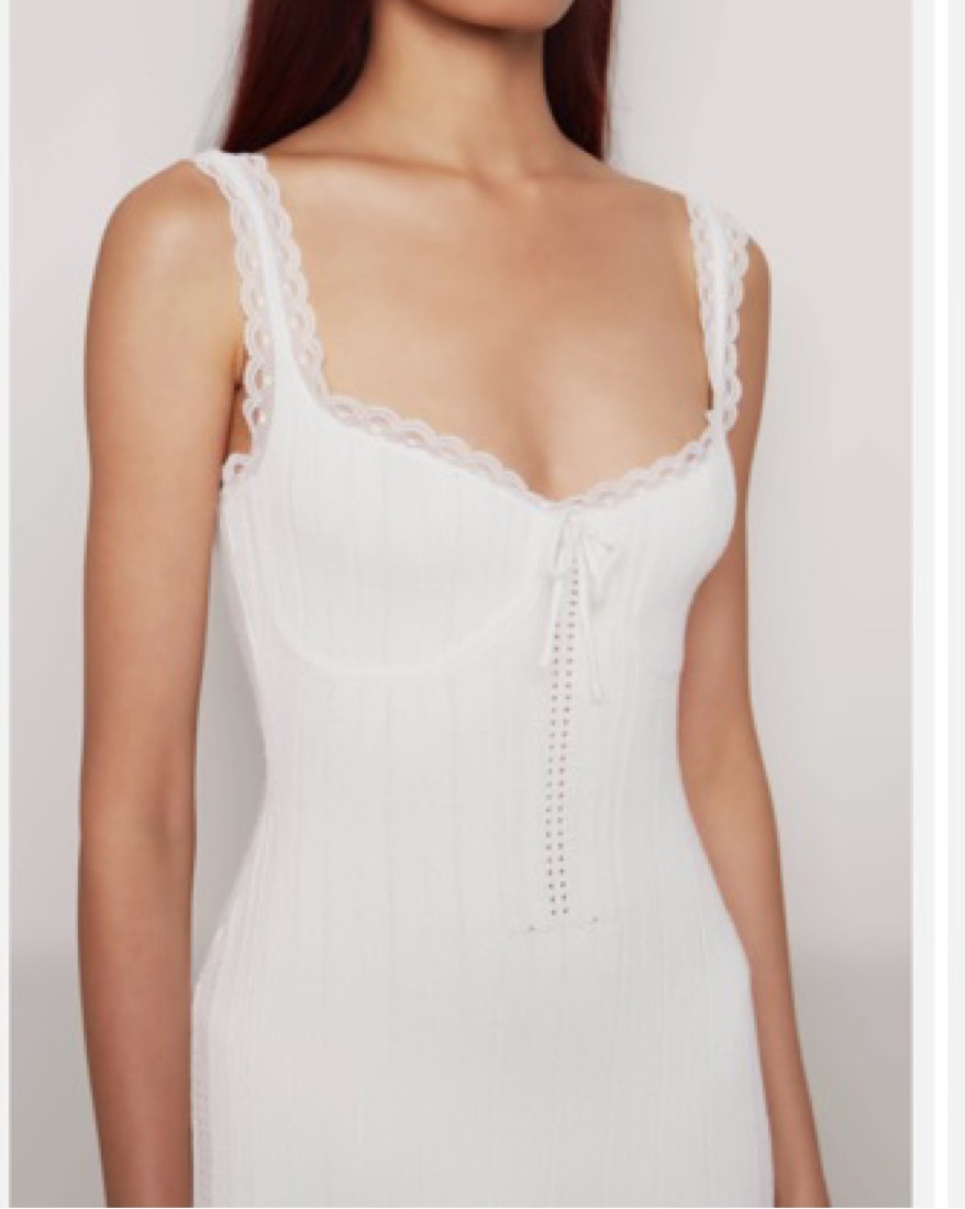 Danielle guizio Dainty Lace knit mini by Danielle Guizio - Pickle
