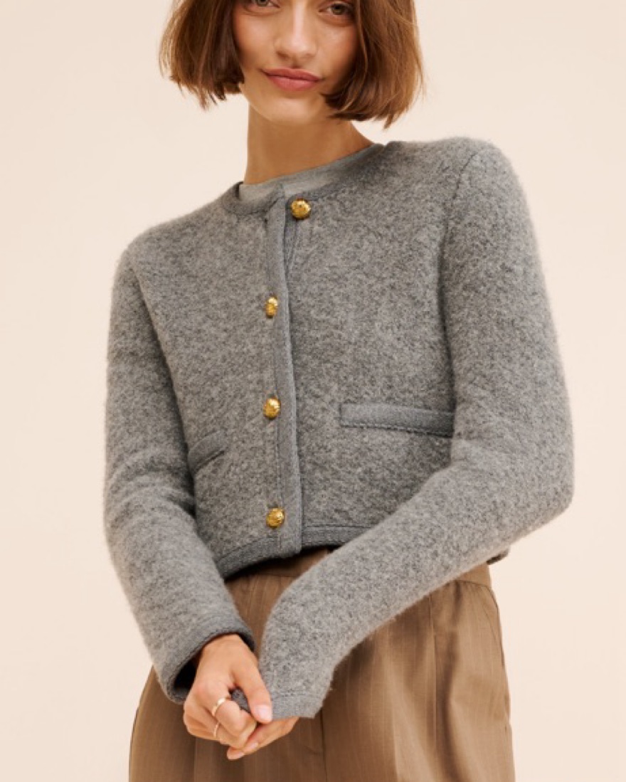 Ronny Kobo Wool Bend Cardigan - Image 1