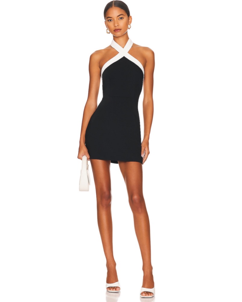 sachin and babi light blue dress Superdown Cross Front Dress by Superdown