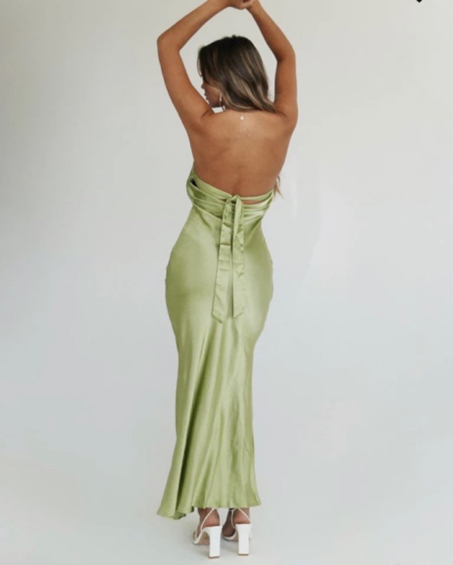 slim fit dress slacks Kenna Sage Maxi Dress main image 0