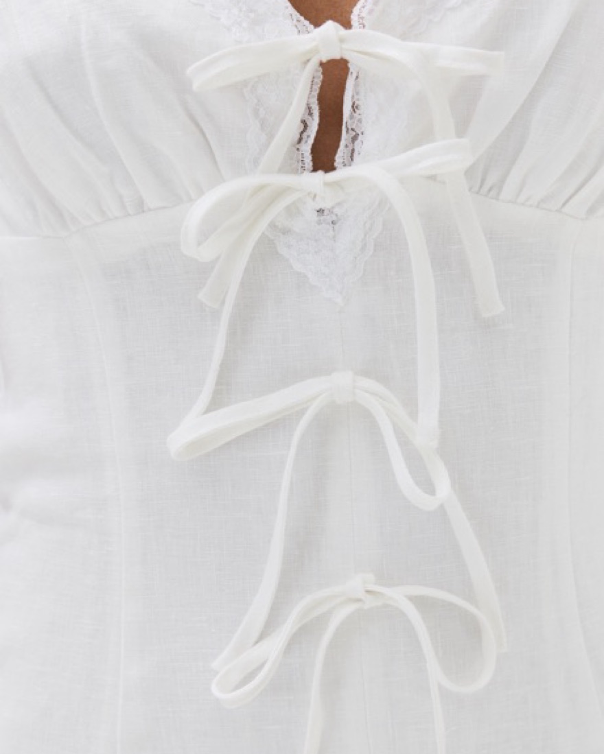 Reformation Reia Linen Dress by Reformation - Pickle
