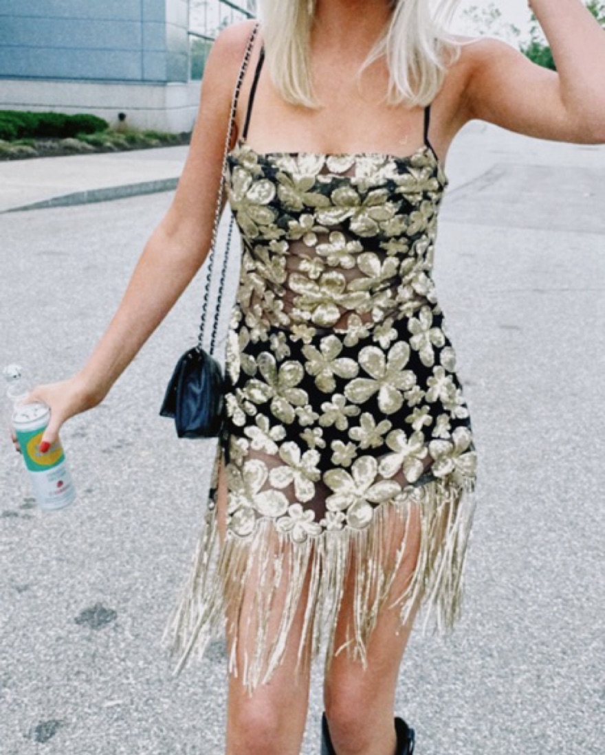 knee length dresses for ladies For Love & Lemons Colette Mini Dress – Cattivo main image 0