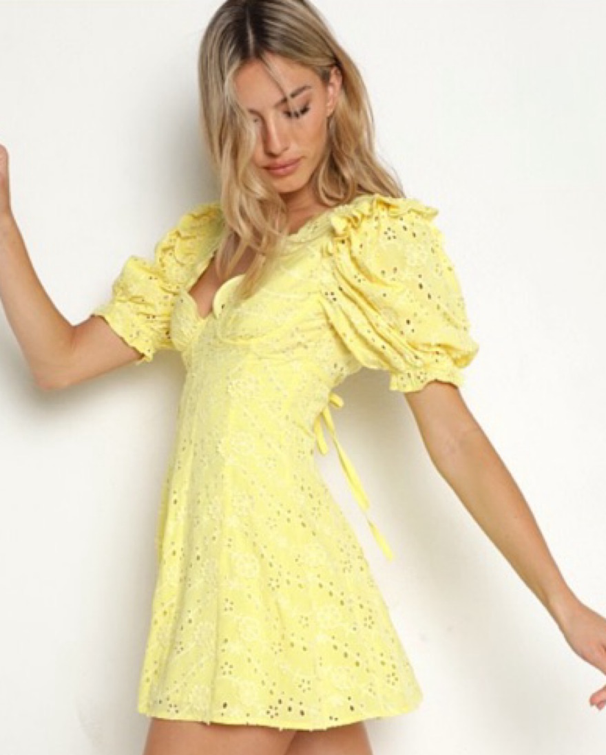 For Love And Lemons Yellow Dress by For Love & Lemons