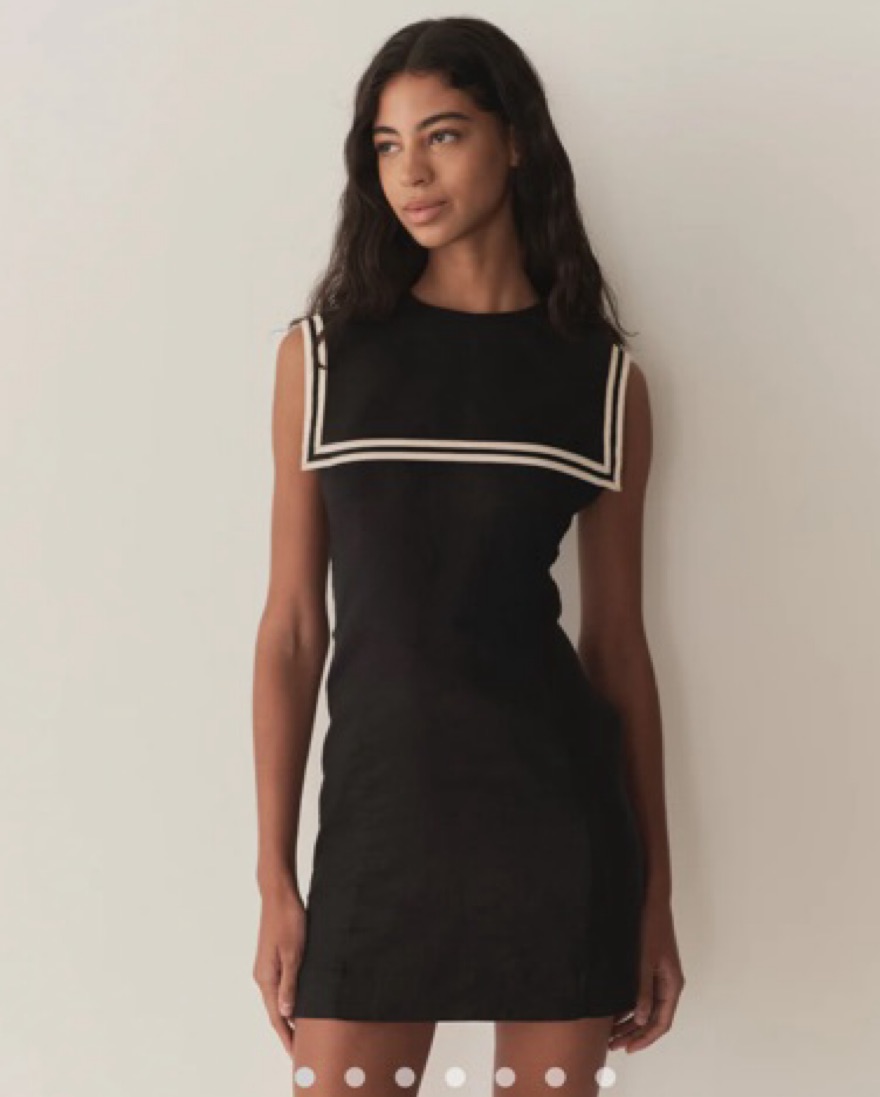 knee length dresses for ladies Madelynne Dress - Black